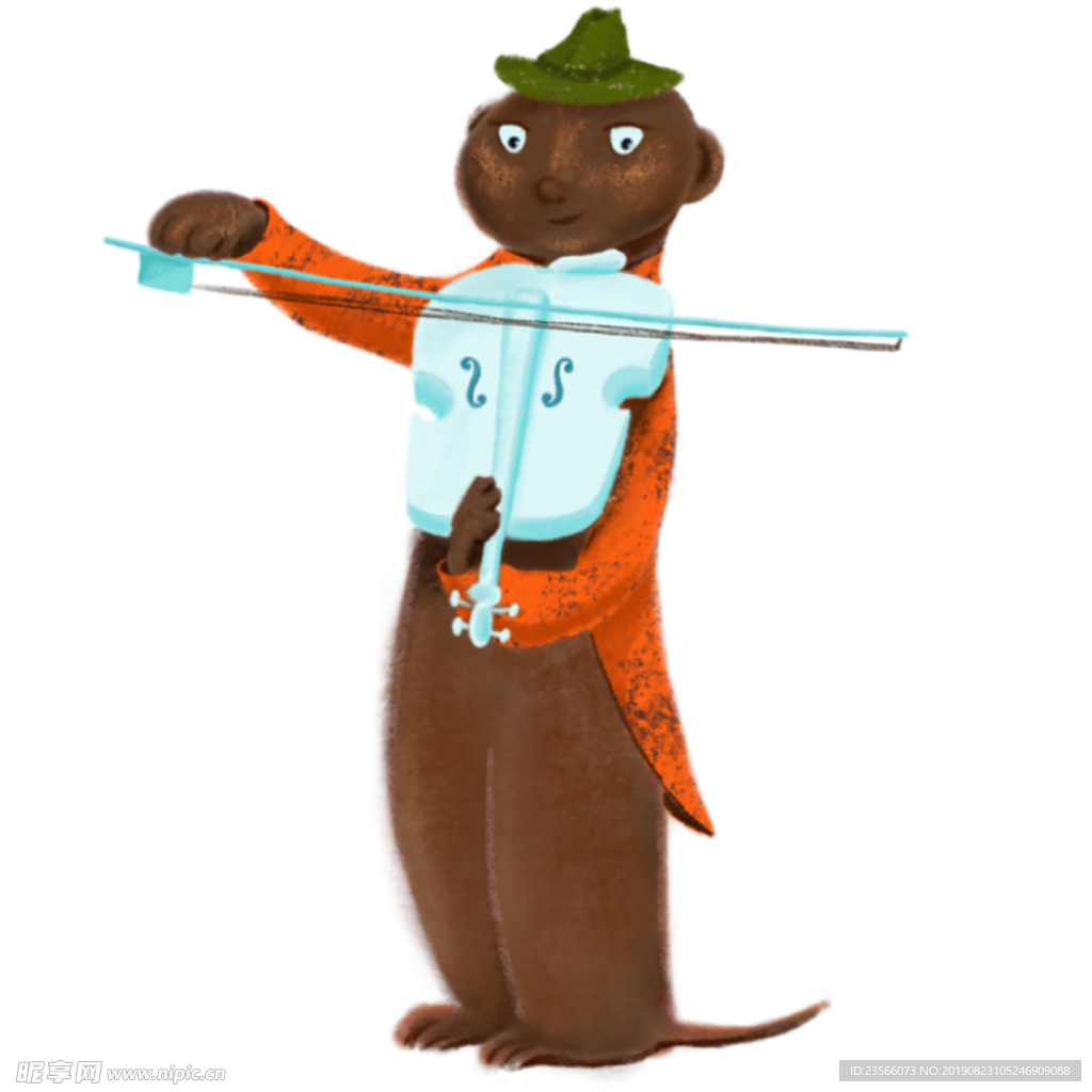 可爱动物卡通插画