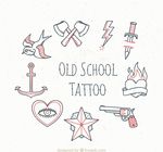 素描复古纹身套装