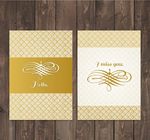 金色的公司小册子