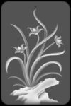46牌兰花玉雕