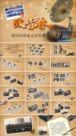 致青春怀旧PPT