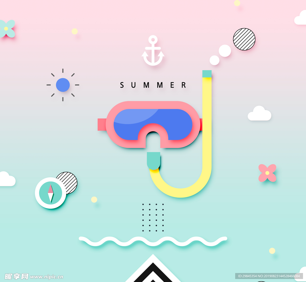 扁平插画海报