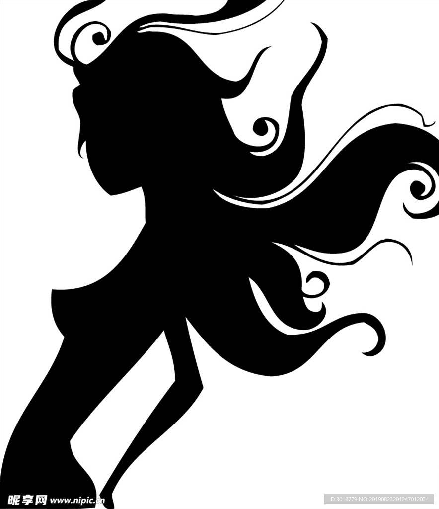 美女印花