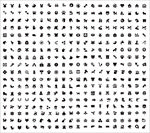 卡通动物园简笔画图标