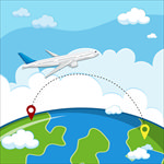 航空飞机背景