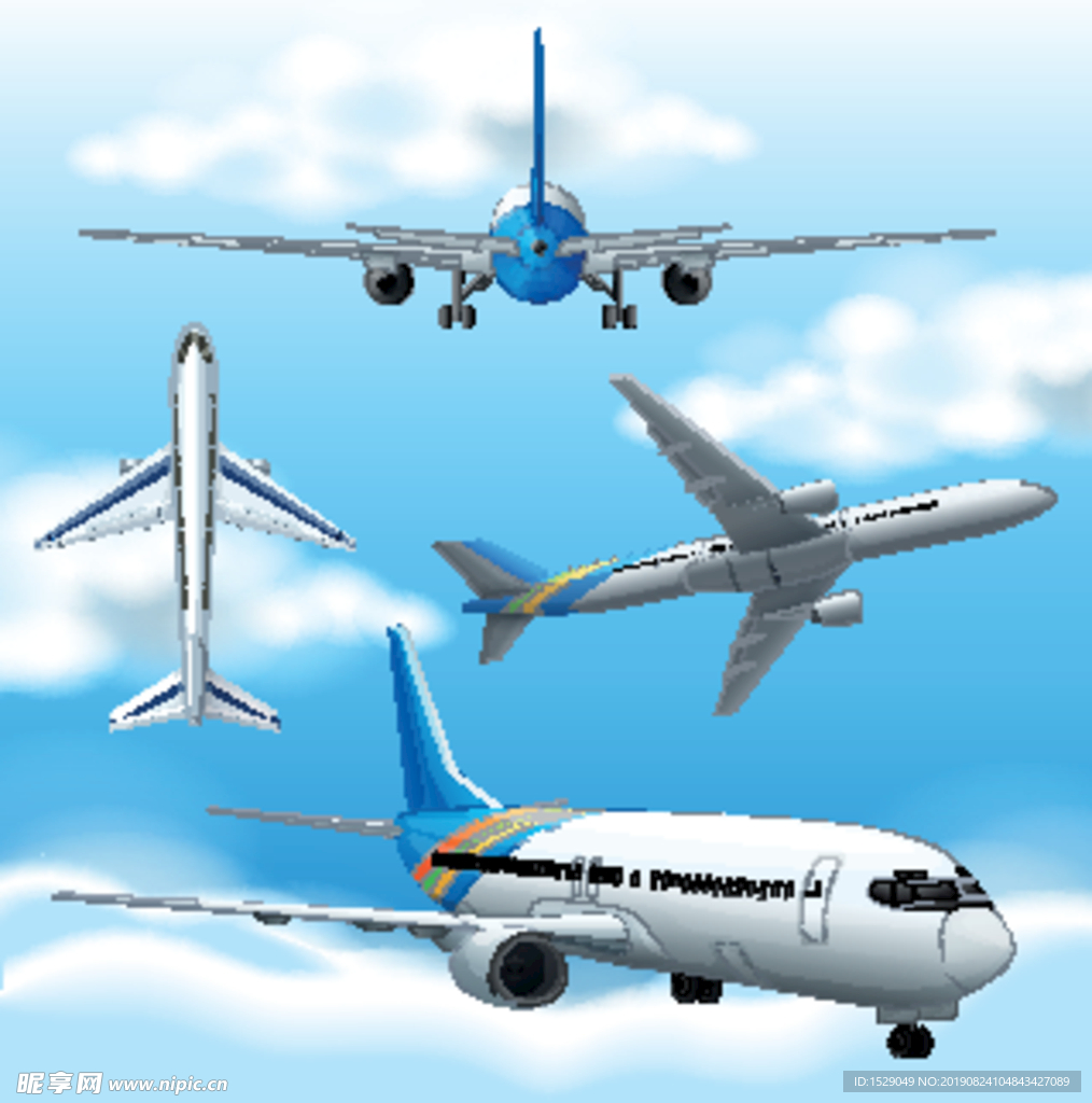 航空飞机背景