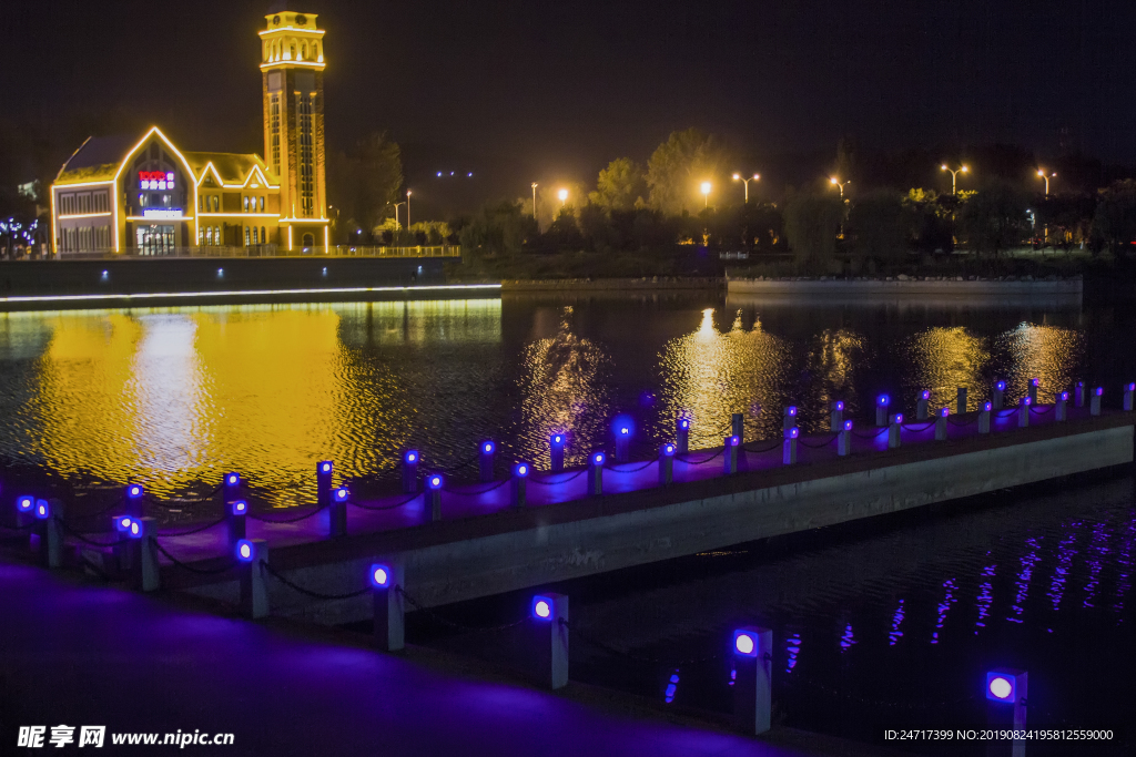 长治市淮海公园夜景