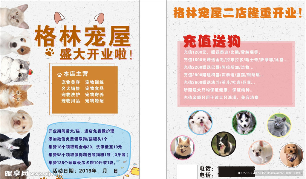 宠物传单