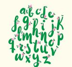 手绘字母表