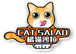手绘卡通猫