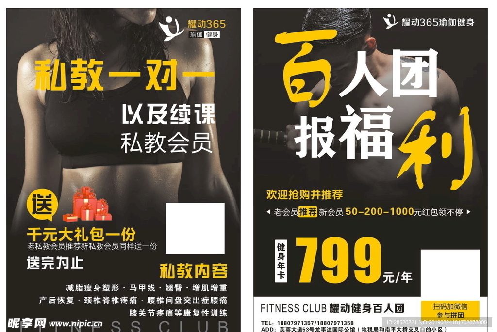 耀动365 健身 宣传单
