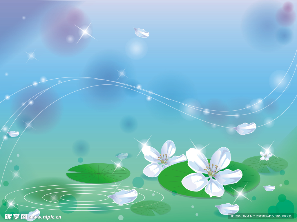 花朵现代背景墙