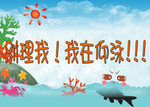 卡通鱼海报
