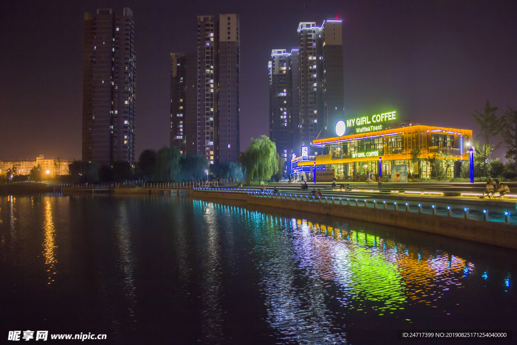 长治市淮海公园夜景