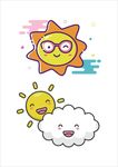 卡通太阳