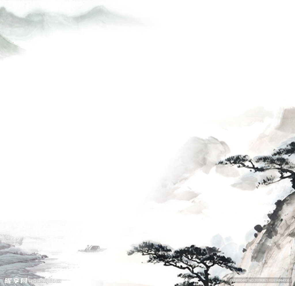 中国风水墨背景