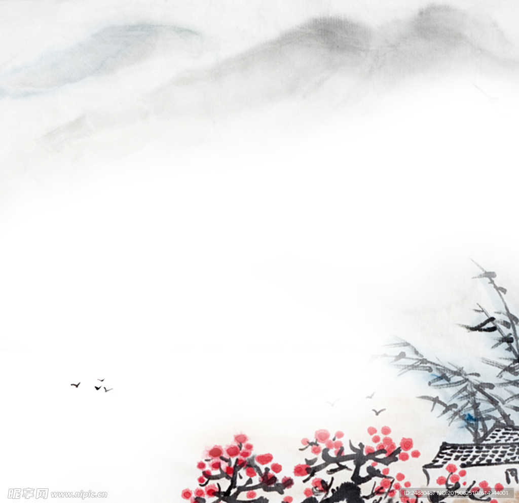 中国风水墨背景