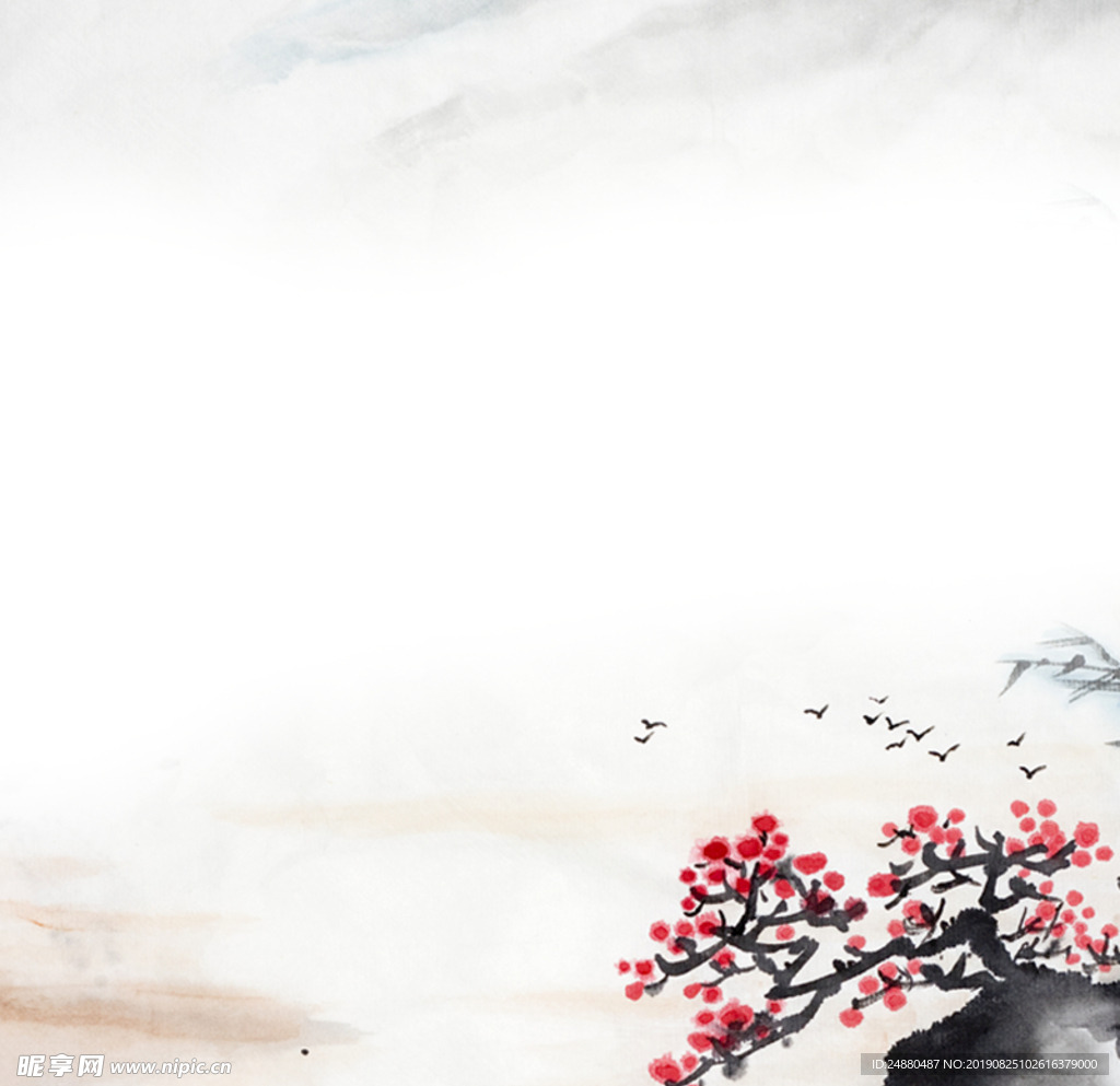 中国风水墨背景