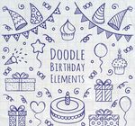 涂鸦生日元素