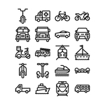 交通工具图标