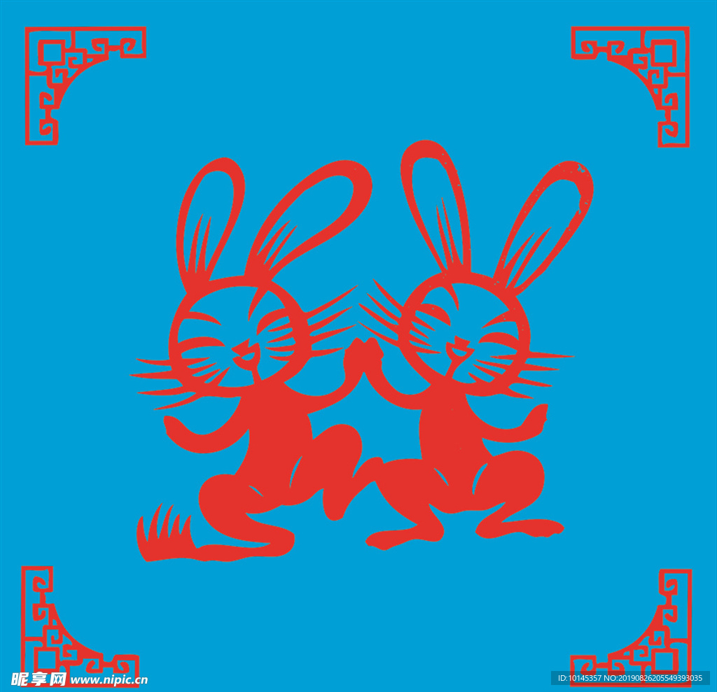 兔子剪纸