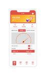 红色简洁app首页ui设计