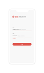 红色简洁app注册UI设计
