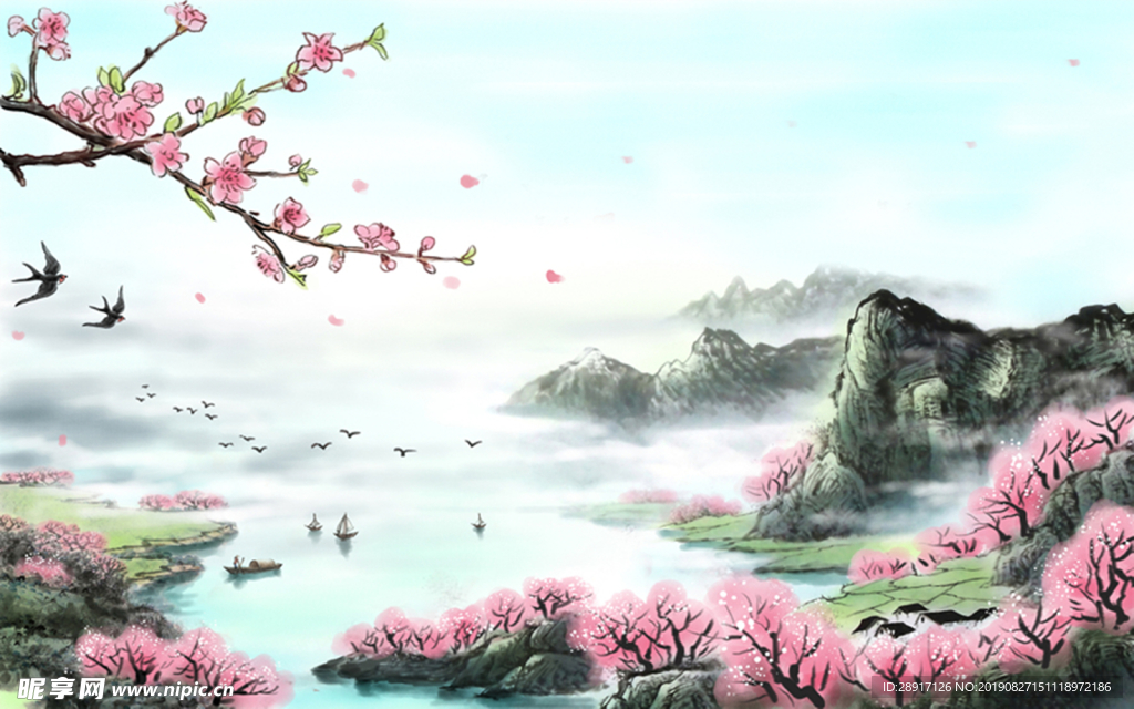 中式背景墙