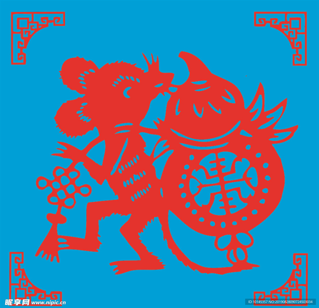 老鼠剪纸