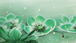 卡通风景人物插画背景