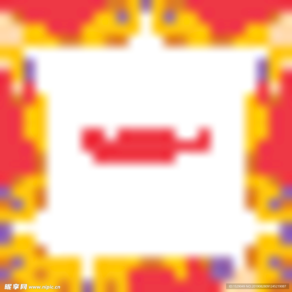 淡彩花纹边框