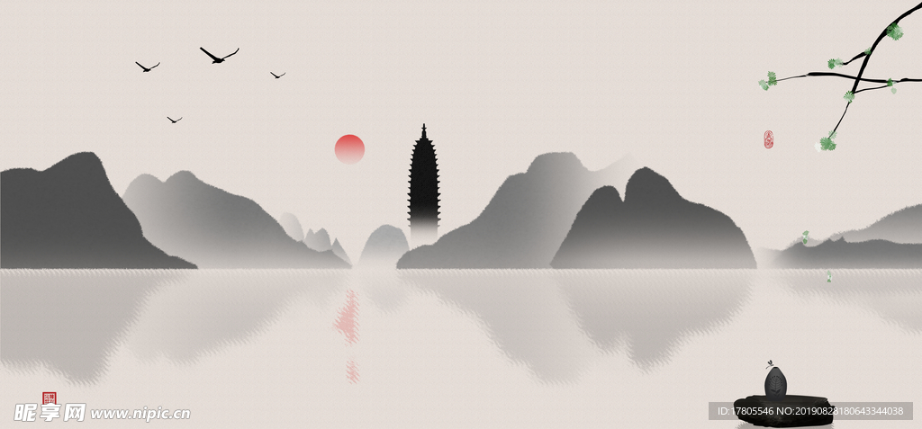 中式背景墙   中式背景素材