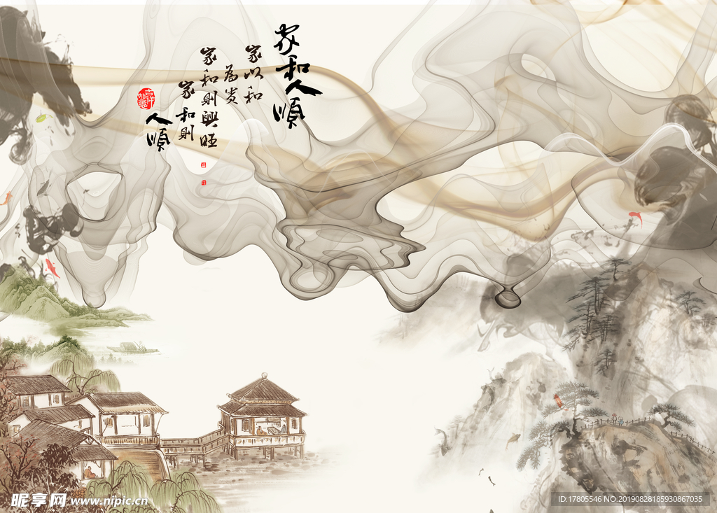 中式背景墙   中式背景素材