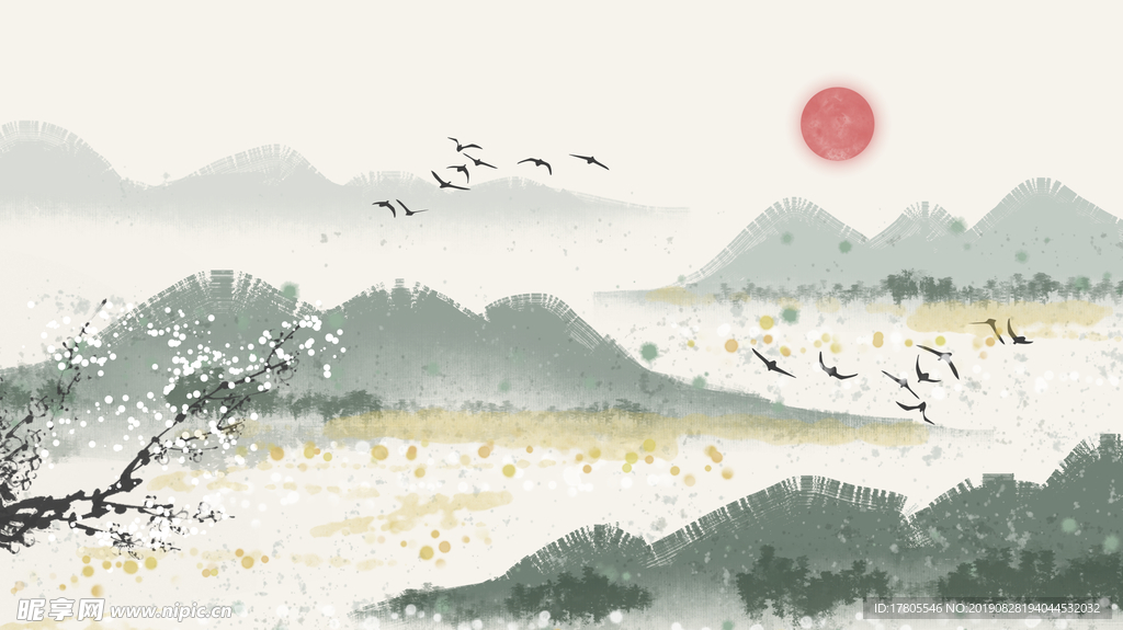 中式背景墙   中式背景素材