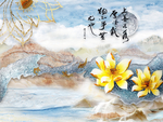 中式背景墙   中式背景素材