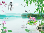 中式背景墙   中式背景素材