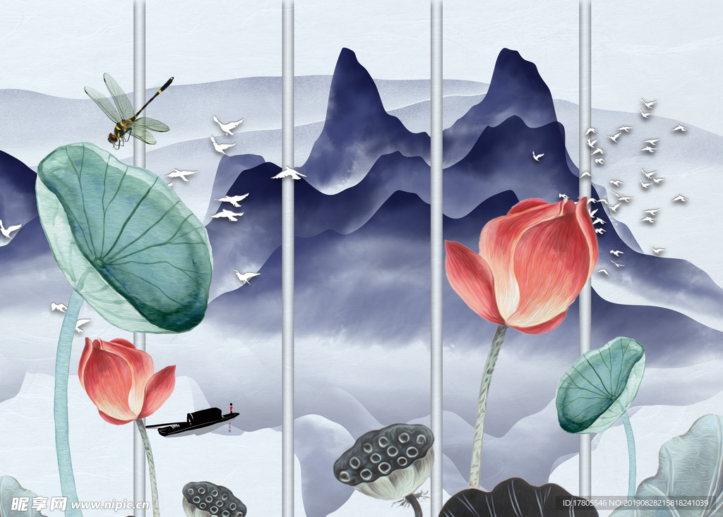 中式背景墙   中式背景素材