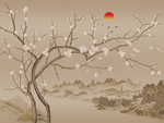 中式背景墙   中式背景素材