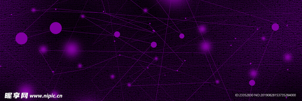 紫色折线点缀简约背景