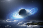 未来科幻宇宙背景