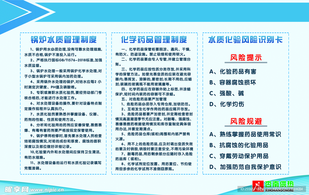 锅炉化学水质制度