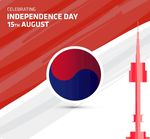 韩国独立日庆典卡