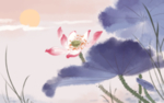 莲花画