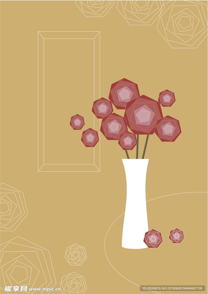 花瓶插画