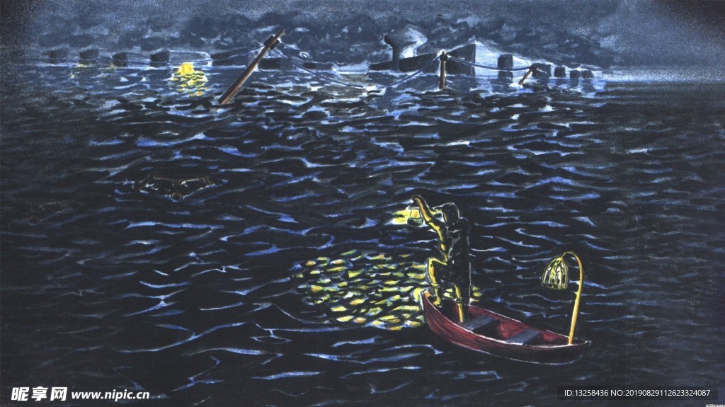 彩色抽象油画背景