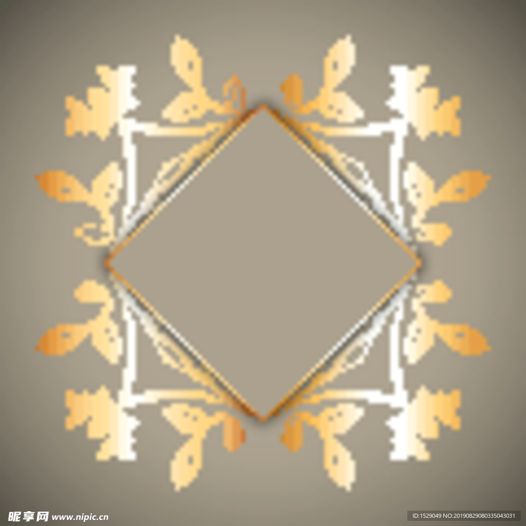 优雅花纹边框