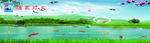 湖面背景