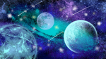 卡通宇宙梦幻插画