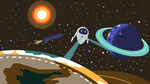 外太空宇宙插画