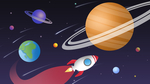 外太空宇宙插画